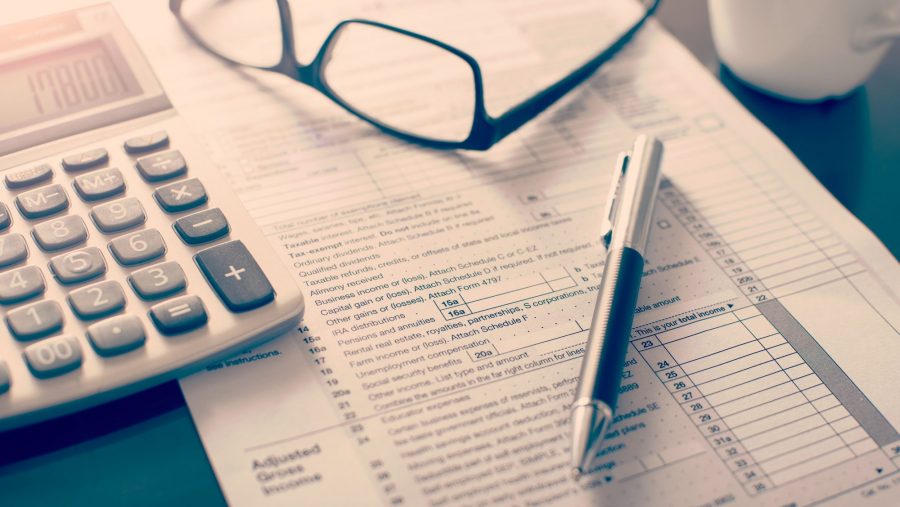 A tax return document