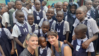 Kris and her daughter in Uganda